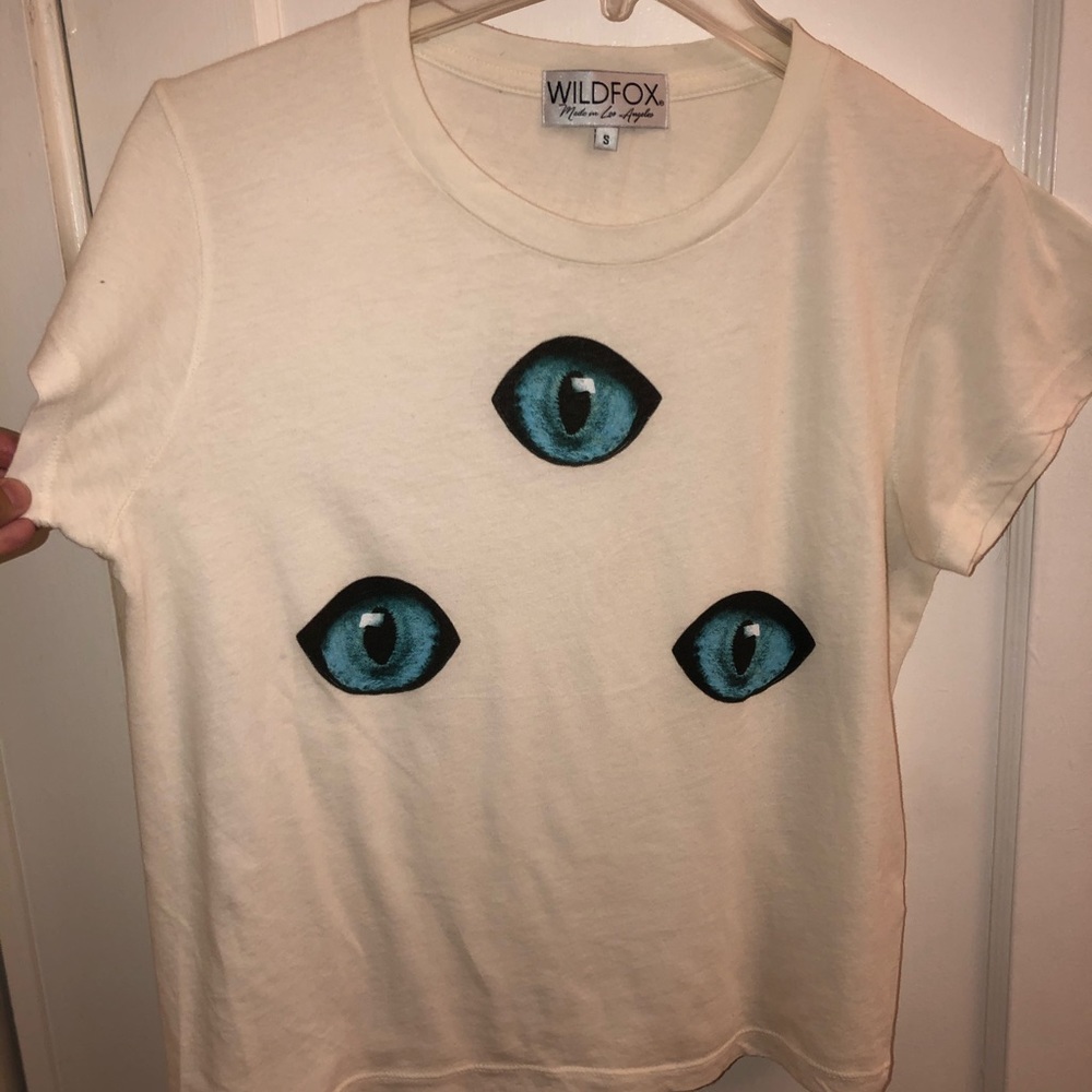 NWOT WILDFOX Cat Eyes No. 9 Tee